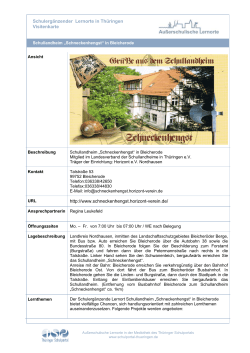 Schullandheim „Schneckenhengst“ in Bleicherode