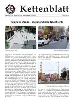 Kettenblatt 2015-6 - NaturFreunde Radgruppe Stuttgart e.V.