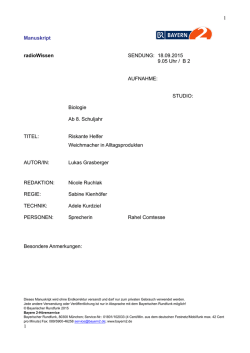 Riskante Helfer - Bayerischer Rundfunk