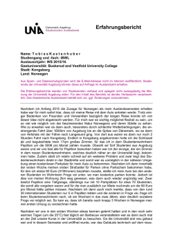 Buskerud and Vestfold University College, 2015-16