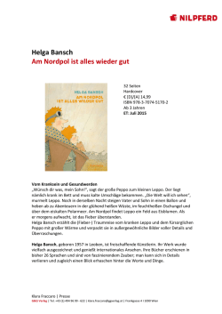 Helga Bansch Am Nordpol ist alles wieder gut