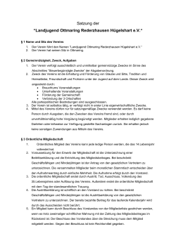 Satzung im PDF Format - Landjugend Ottmaring