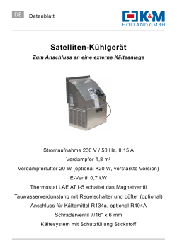 Satelliten-Kühlgerät - K. & M. Holland GmbH