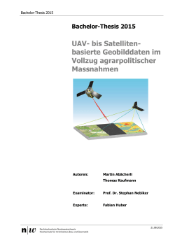 UAV- bis Satelliten- basierte Geobilddaten im Vollzug