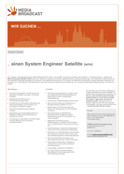 einen System Engineer Satellite