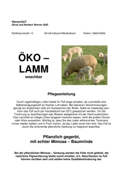 ÖKO – LAMM - WernerGut