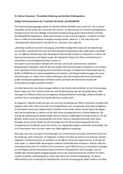 Dr. Werner Neumann - Pers&ouml;nliche Erkl&auml;rung und fachliche