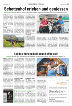 Interview agriHome in der BauernZeitung ZS/AG