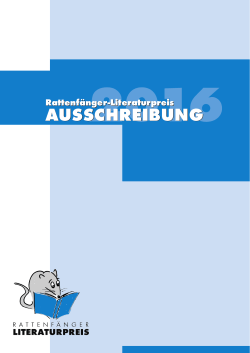 AUSSCHREIBUNG - Stadt Hameln