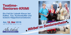 Wirbel im Seniorenheim - Metzgerei & Partyservice Weber