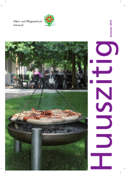 Hauszeitung APZ Sommer_2015  - Alters