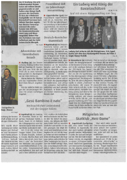 Ein Ludwig wird K&ouml;nig der Bavariasch&uuml;tzen Mitspielen im