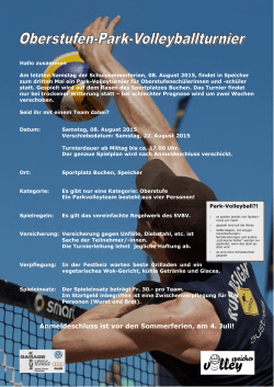 Ressort Spiele - Volley Speicher