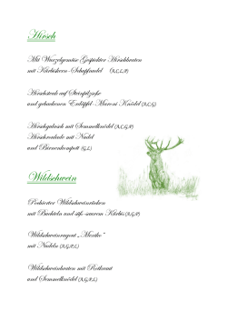 Hirsch Wildschwein