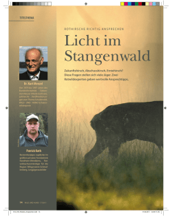 Rothirsche richtig ansprechen