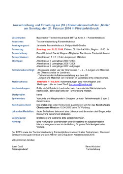 am Sonntag, den 21. Februar 2016 in Fürstenfeldbruck