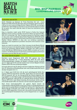 match news - Luxembourg Open