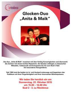 Glocken-Duo „Anita & Maik“