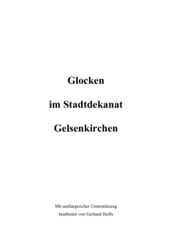 Glockenbuch Stadtdekanat Gelsenkirchen