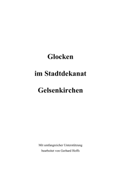 Glockenbuch Stadtdekanat Gelsenkirchen