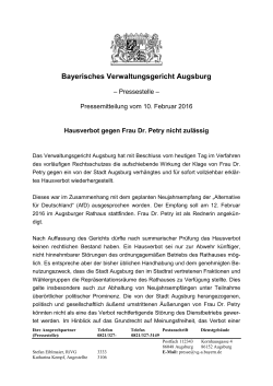 Verwaltungsgericht Augsburg