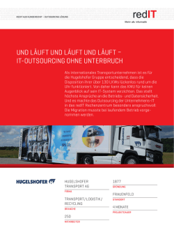 Hugelshofer IT Outsourcing