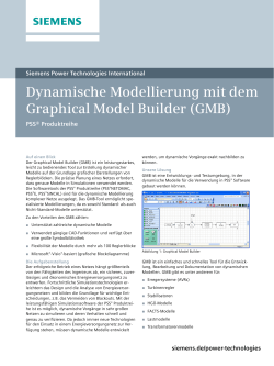 Dynamische Modellierung mit dem Graphical Model