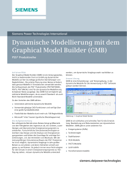 Dynamische Modellierung mit dem Graphical Model