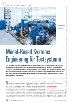 Model-Based Systems Engineering für Testsysteme