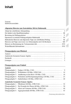 Inhalt - STARK Verlag