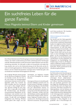Ein suchtfreies Leben f&uuml;r die ganze Familie
