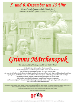 Grimms M&auml;rchenspuk - AmateurTheater Havixbeck
