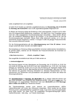 Einladungsschreiben - CVJM Kreisverband Siegerland