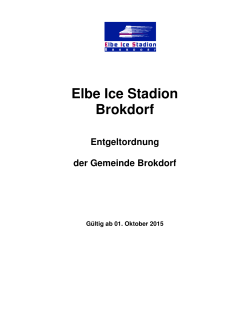Entgeltordnung - Elbe Ice Stadion