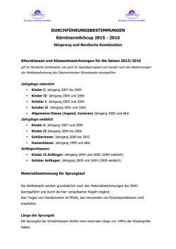 DURCHF&Uuml;HRUNGSBESTIMMUNGEN K&auml;rntnermilchcup 2015