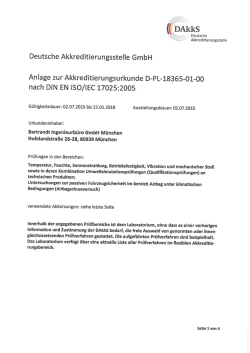 ISO/IEC 17025 Anlage Bertrandt M&uuml;nchen