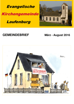 Hier finden Sie den aktuellen Gemeindebrief vom M&auml;rz 2016