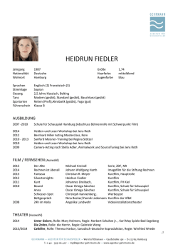 heidrun fiedler - Agentur GEHRMANN