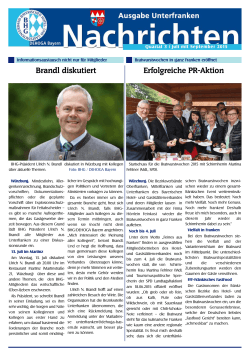Newsletter aus DEHOGA Bayern - 3. Quartal 2015 (PDF