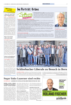 Schlierbacher Liberale zu Besuch in Bern
