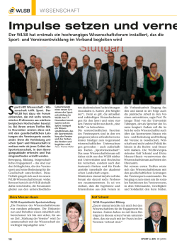 Impulse setzen und vernetzen