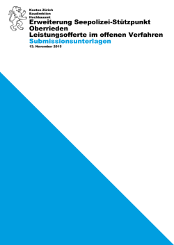 Erweiterung Seepolizei-Stützpunkt Oberrieden