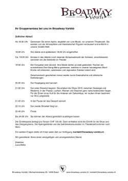 Informationen  - Broadway