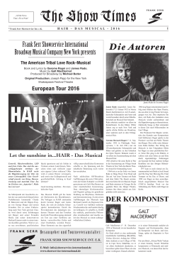 HAIR - THE SHOW TIMES  - Frank Serr Showservice Int.