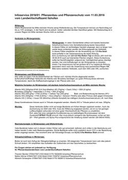 Infoservice 2016-01 vom 11.03.2016