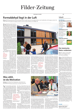 Filderzeitung vom 11. Juni 2015 - Robert-Koch