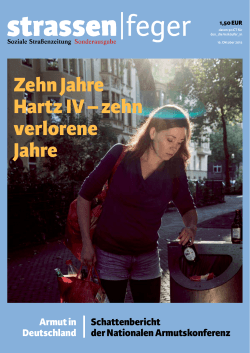 Zehn Jahre Hartz IV – zehn verlorene Jahre Soziale Straßenzeitung