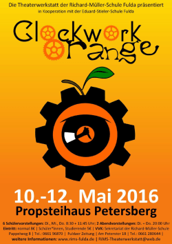 Flyer: A Clockwork Orange - Richard-Müller
