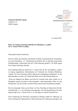 DJV-Strafanzeige Festerling, 13.01.2016