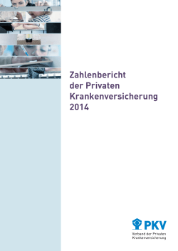 Zahlenbericht der Privaten Krankenversicherung 2014